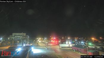 Weather camera view of Childress ISD.