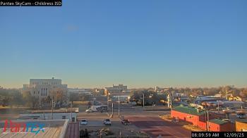 Weather camera view of Childress ISD.