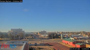 Weather camera view of Childress ISD.