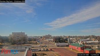 Weather camera view of Childress ISD.