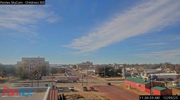 Weather camera view of Childress ISD.