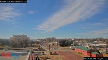 Weather camera view of Childress ISD.