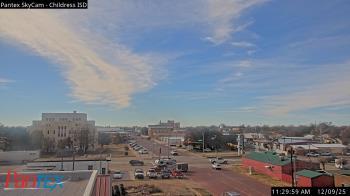 Weather camera view of Childress ISD.