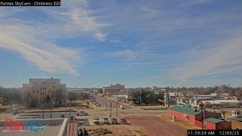 Weather camera view of Childress ISD.