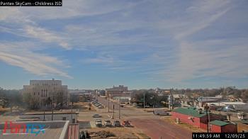 Weather camera view of Childress ISD.