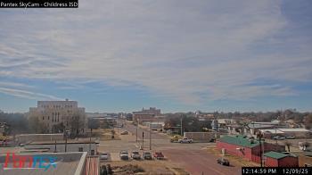 Weather camera view of Childress ISD.