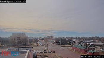 Weather camera view of Childress ISD.