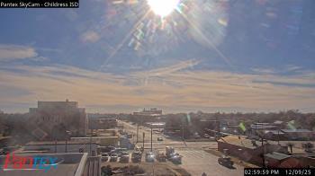 Weather camera view of Childress ISD.