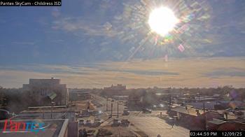 Weather camera view of Childress ISD.