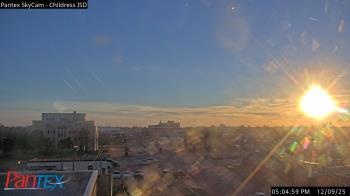 Weather camera view of Childress ISD.