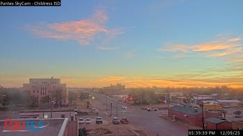 Weather camera view of Childress ISD.