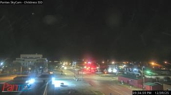 Weather camera view of Childress ISD.