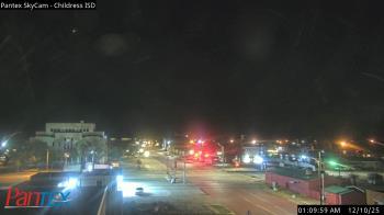 Weather camera view of Childress ISD.