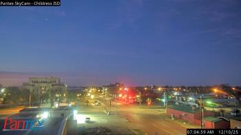 Weather camera view of Childress ISD.