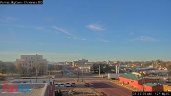 Weather camera view of Childress ISD.