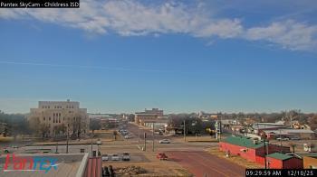 Weather camera view of Childress ISD.