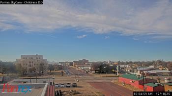 Weather camera view of Childress ISD.