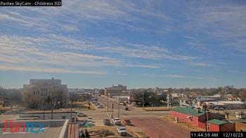 Weather camera view of Childress ISD.