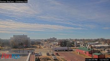 Weather camera view of Childress ISD.