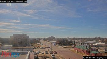 Weather camera view of Childress ISD.