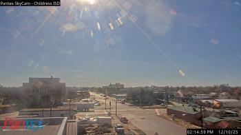 Weather camera view of Childress ISD.
