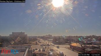 Weather camera view of Childress ISD.