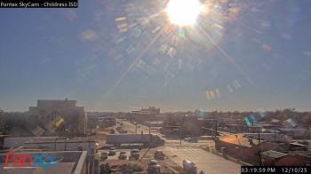 Weather camera view of Childress ISD.