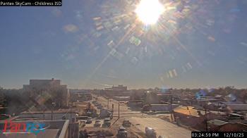 Weather camera view of Childress ISD.