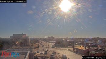 Weather camera view of Childress ISD.
