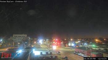 Weather camera view of Childress ISD.