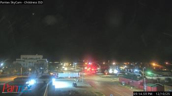 Weather camera view of Childress ISD.