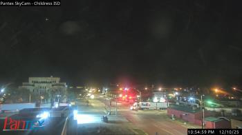 Weather camera view of Childress ISD.