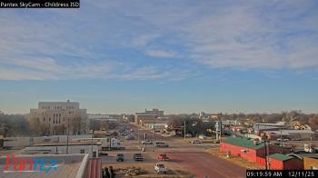 Weather camera view of Childress ISD.