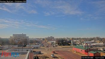 Weather camera view of Childress ISD.