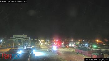 Weather camera view of Childress ISD.