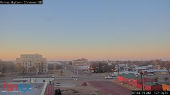 Weather camera view of Childress ISD.