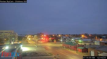 Weather camera view of Childress ISD.