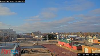 Weather camera view of Childress ISD.