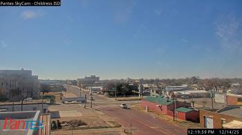 Weather camera view of Childress ISD.