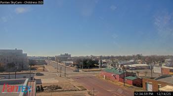 Weather camera view of Childress ISD.