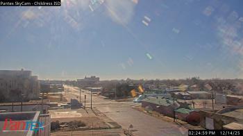 Weather camera view of Childress ISD.