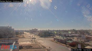 Weather camera view of Childress ISD.