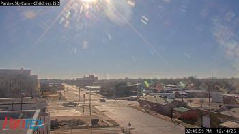 Weather camera view of Childress ISD.