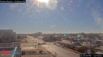 Weather camera view of Childress ISD.