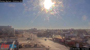 Weather camera view of Childress ISD.