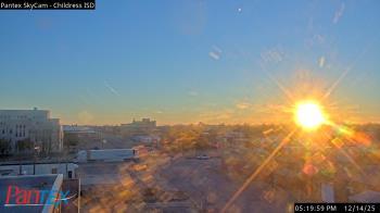 Weather camera view of Childress ISD.