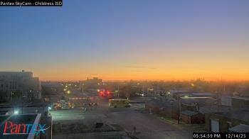 Weather camera view of Childress ISD.