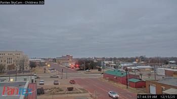 Weather camera view of Childress ISD.