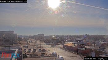 Weather camera view of Childress ISD.