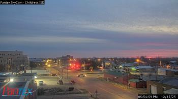 Weather camera view of Childress ISD.